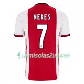 Camisolas de Futebol AFC Ajax David Neres 7 Equipamento Principal 2019/20 Manga Curta